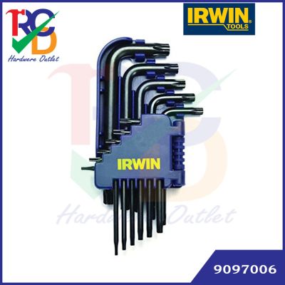 IRWIN ชุดประแจ 6 เหลี่ยมแบบสั้นหัวหัวท๊อกซ์ (TORX) 11 ชิ้น Mod.9097006
