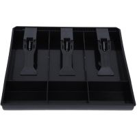 Cash Drawer Register Insert Tray Replacement 3 Bills 3 Coins for ty Cash Money Black Plastic Storage Box O11 21 Dropshipping