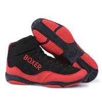 Luxury Boxing Shoes Men Flighting Boxing Women Boots Big Size 35-47 Professional Wrestling Sneakers Anti Slip Wrestling Shoes