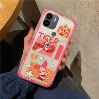 เคสสำหรับเรดมี่ Redmi A2 Plus A1 Plus พลัส พลัสเคสนิ่มและซิลิโคนใสป้องกันการตกลายการ์ตูนหมีหมูน่ารักสำหรับเรดมี่ Redmi A2 Plus A1 Plus พลัสเคสด้านหลัง พลัส