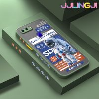 Jjlingji เคสสำหรับ OPPO R15 R15 Pro เคส R17แฟชั่น NASA Space บางมีน้ำค้างแข็งโปร่งใสแข็งขอบสี่เหลี่ยมกันกระแทกปลอกซิลิโคนคลุมทั้งหมดป้องกัน Softcase