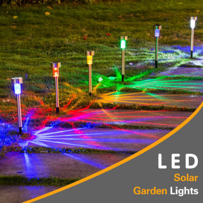 LED Solar Garden Light Solar Landscape Pathway Light Solar Lawn Lamp Multiple Color For Patio Yard Path Walkway Decor Solar Lamp