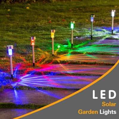 LED Solar Garden Light Solar Landscape Pathway Light Solar Lawn Lamp Multiple Color For Patio Yard Path Walkway Decor Solar Lamp