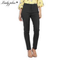 Lady Plus กางเกงขายาว | Long Pants 6085PL กางเกงทำงาน กางเกงทรงสลิม สีดำ