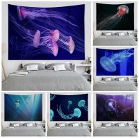 Jellyfish Anime Tapestry Home Decoration hippie bohemian decoration divination INS Home Decor Knitting  Crochet