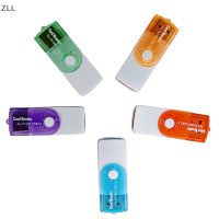 ZLL มีประโยชน์4ใน1 USB Memory Card Reader สำหรับ MS MS-PRO TF Micro SD ความเร็วสูง