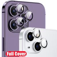 Camera Lens Protector for IPhone 11 12 13 14 Pro Max Metal Ring Protector Lens Glass for IPhone 12 13 Mini 14Plus 14Pro Max  Screen Protectors