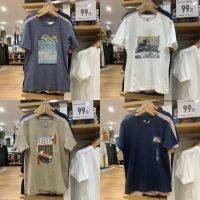 ใหม่ Uniqllo เสื้อยืดแขนสั้น สีฟ้า สไตล์โฮคุไซ สําหรับผู้ชาย UKIYOE 447819 t