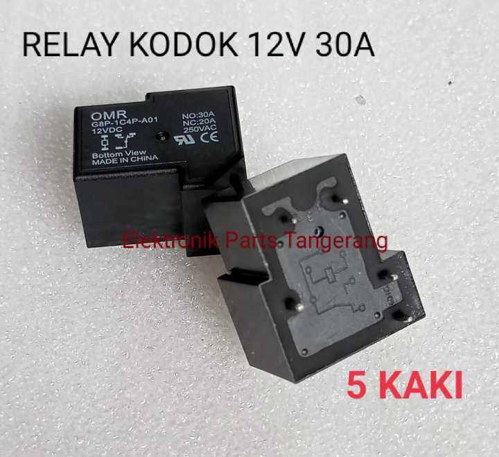 RELAY SONGLE 12V 30A RELAY KODOK 5 KAKI RILEY KODOK RILEY SONGLE 5PIN