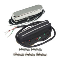 New Set of Alnico 5 TL Single Coil Pickup Neck &amp; Hot Rails Bridge Pickup Guitar Parts ,BlackGoldChrome Option