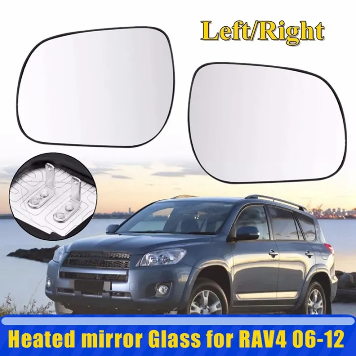 Left+Right Wing Side Mirror Glass Heated with Backing Plate for TOYOTA