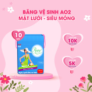 Combo 10 gói Băng vệ sinh siêu mỏng-mặt lưới ban ngày 23cm