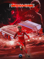 โปสเตอร์นักฟุตบอล Fernando Torres ตอร์เรส โปสเตอร์ติดผนัง ของแต่งบ้าน แต่งห้อง 77poster