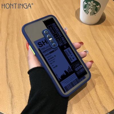 Hontingaเคสมือถือ เคสโทรศัพท์ เคส VIVO V17 Pro Airตั๋วCityมีน้ำค้างแข็งโปร่งใสHardเคสโทรศัพท์คลุมทั้งหมดเลนส์ตัวปกป้องกล้องถ่ายรูปปลอกกรณีสำหรับชายหญิง