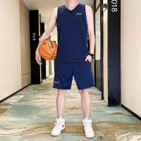 ❉▧ Jersey basketball mens summer ice silk quick-drying sleeveless ball running sports fitness morning suit