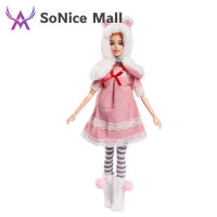 1 Set Doll Dress Up Set Fashion Clothes Skirt Toys Clothes Dolls) Winter Casual Suit (without Girl