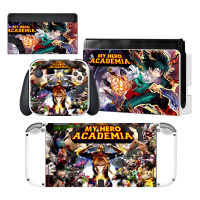 My Hero Academia Nintendoswitch ผิวสติกเกอร์รูปลอกสำหรับ Nintendo Switch OLED คอนโซล Joy-con Controller Dock ไวนิล-hjgytyuuiytt