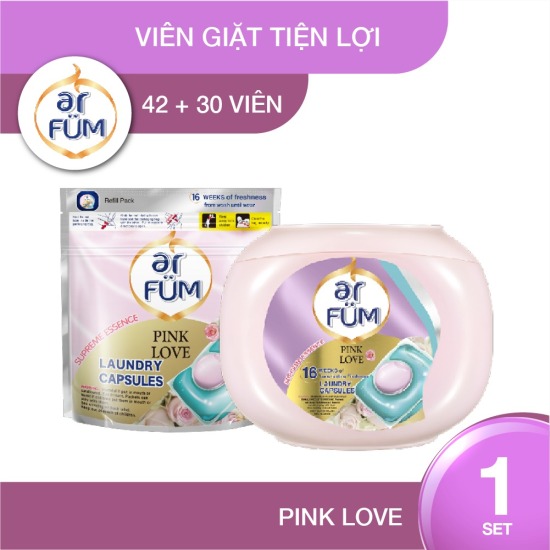 Combo 2 viên giặt xả tiện lợi arfum hương hoa công nghệ nhật bản hộp 42 - ảnh sản phẩm 8