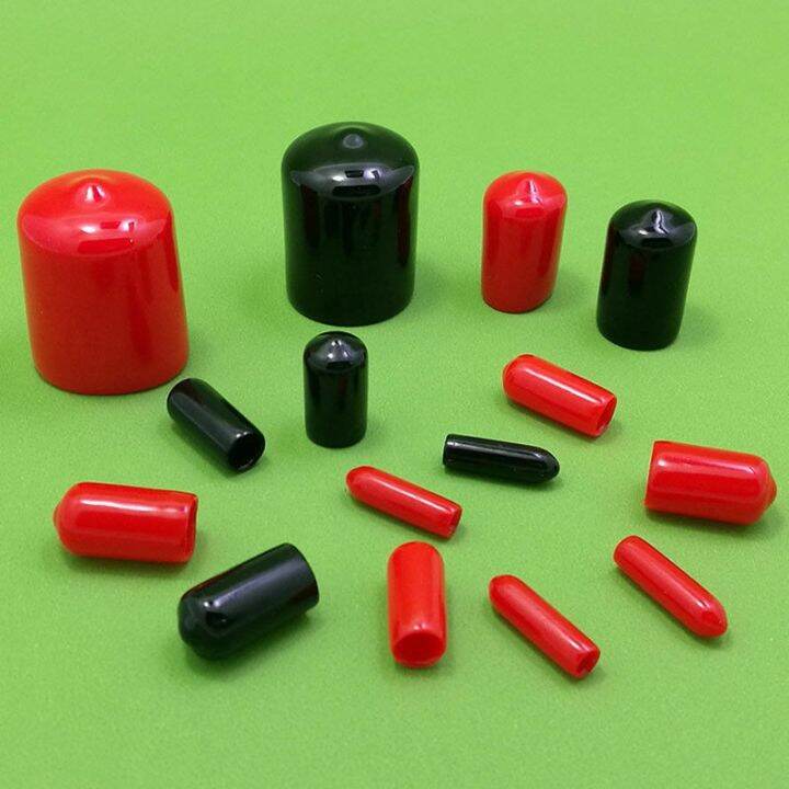 500pc-round-rubber-end-cap-cover-for-pipe-plastic-tube-hub-screw-thread-protector-push-fit-caps-m2-m2-5-m3-m4-m5-m6-m8-12-black