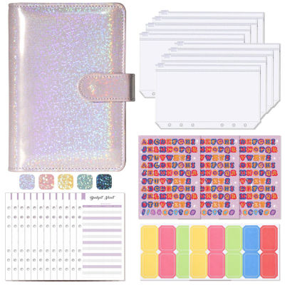 Financial Ledger Loose-leaf Daily Money Binder Organizer Budget Notebook Notepad Colorful Macarons Hand