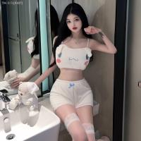 Pajamas for women summer mood high-end ice silk pure lust style suspender nightgown small breasts big couples fun underwear