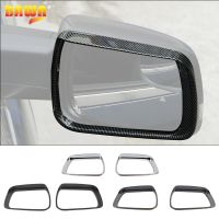 BAWA Car Rearview Mirror Decoration Cover Rain Eyebrow Rainproof Frame Accessories Trim For Dodge RAM 1500 2018 2019 2020 2021