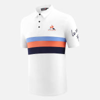 LeCoqSportif กอล์ฟแขนสั้นผู้ชายเสื้อยืดผู้ชายฤดูร้อนสบายกีฬาเสื้อโปโลกอล์ฟเสื้อผ้าผู้ชายเสื้อแห้งเร็ว # LCS2301