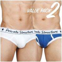 Private Structure กางเกงชั้นในชาย แพ็ค 2 ตัว รุ่น Soho Classic (Brief)