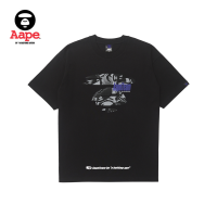 Aape เสื้อยืดแขนสั้นสำหรับผู้ชาย,เสื้อยืดลายพรางสีวิดีโอเกมสไตล์1283XXK