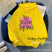 Zoey.Studio เสื้อฮู้ด เสื้อแขนยาวอบอุ่น หลวมและสบาย ทันสมัย คลาสสิค ทันสมัย นุ่มนวล WWY230009F 41Z231010