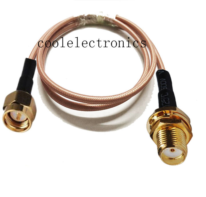 RG142 SMA Female Jack to SMA Male RF Crimp Coax Pigtail Connector Coaxial Cable  Low Loss Cable 10/15/20/30/50cm 1/2/3/5/10M