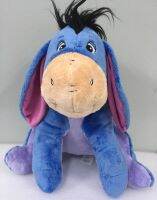 ภาพยนตร์ดิสนีย์ร้อยเอเคอร์การ์ตูนไม้ Eeyore ตุ๊กตาของเล่นน่ารักสัตว์ยัดไส้นุ่มชุดนอนลาสีฟ้าของขวัญตุ๊กตาเด็ก35ซม