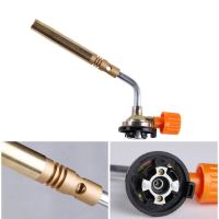 Portable Outdoor Camping Hiking Cooking Equipment Butane Flame Welding Torch Jet Burner Manual Ignition Torch Gas Flamethrower