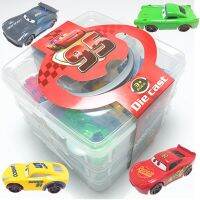 【Free-delivery】 MBJ Amll D Iecasts ของเล่นยานพาหนะ Lightning Mcqueen สูทที่มีหกรถขนาดเล็กภาชนะรถชุดล้อแม็กรุ่นเด็กของเล่นของขวัญ