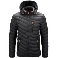 Winter Warm Down Coat Men Fashion Hooded Simple Cotton Padded Basic Jacket casaco male windproof outwear down jackets clothing