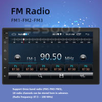 【5 extra off】Android 10.1 Car Stereo Bluetooth GPS Double 2 Din MP5 Radio Player 2GB +16GB FM WiFi Reversing Camera Option (7")