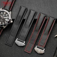 （Bar watchband）สายนาฬิกาข้อมือคาร์บอนไฟเบอร์,ความยาว20มม. 22ม. สำหรับใส่ป้าย F1สายนาฬิกานาฬิกาหนัง