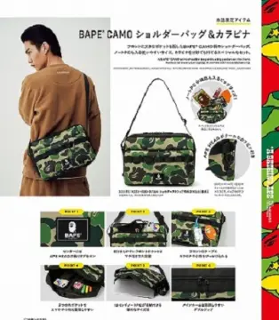 BAPE A Bathing APE Sling Bag Black Camo 22