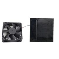 20W 12V Solar Panel Exhaust Fan Air Extractor Mini Ventilator Solar Panel Powered Fan For Dog Chicken House Greenhouse