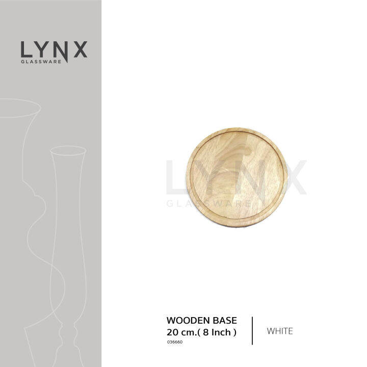 lynx-เขียงไม้กลม-20-ซม-8-นิ้ว-เซาะร่อง-เขียงไม้กลม-แบบเซาะร่อง-ถาดรองอาหาร-ถาดไม้ครอบเค้ก-ขนาดกว้าง-8-นิ้ว-มีให้เลือก-3-สี