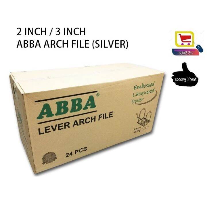 ABBA ARCH FILE 3" SILVER (404) and 2" SILVER (406) - 24 PCS | Lazada
