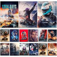 Lewis Hamilton โปสเตอร์ F1 Champion Legend Racing รูปพิมพ์ภาพวาดผ้าใบสำหรับ Home Art Wall ห้องนั่งเล่นตกแต่งภาพ New