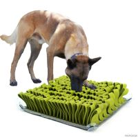 สัตว์เลี้ยงสุนัข Snuffle Mat Nose Smell Training ผ้าห่ม Sniffing Pad ชามให้อาหารช้าอาหารพรมบรรเทาความเครียดปริศนา Ju26