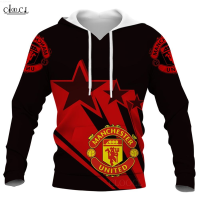 Hoodies Man chester United Team 3D Print Casual Fashion Style Long-sleeved Pullover {in store}