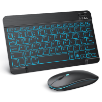 คอมโบคีย์บอร์ดและเมาส์ Bluetooth ไร้สายแบบชาร์จไฟได้สำหรับ 98รุ่นที่รองรับ Pro Air Mini 14