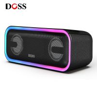 DOSS SoundBox Pro+ Portable Wireless Bluetooth Speaker Waterproof Stereo Bass Subwoofer TWS Music Sound Box Party Ambient Light