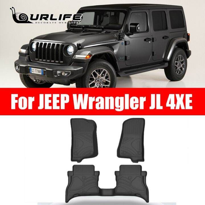 For JEEP Wrangler Sahara Rubicon 4Xe PHEV LHD 2021 2022 Car Floor Mat