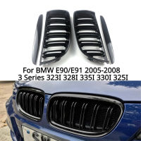 กระจังหน้ารถสีดำเงาสำหรับ BMW E90 E91 3 Series 323I 328I 335I 325I 05-08 ABS Grille Racing Grill อุปกรณ์เสริม