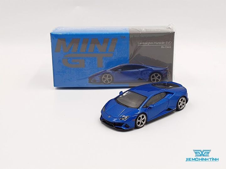 Xe Mô Hình Mini GT Lamborghini Huracan EVO 1:64 MiniGT (Xanh) Xe Mô Hình  Tĩnh Việt Nam 