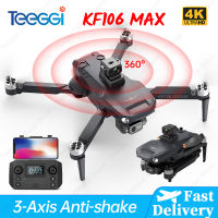 ST BáFast Delivery 】【มีสินค้าพร้อมส่ง】 KF106ใหม่2022โดรนสูงสุด4K Professional 5G WIFI Dron HD กล้องป้องกันการสั่นไหว Gimbal มอเตอร์ไร้แปรงถ่าน3แกน RC Quadcopters พับได้